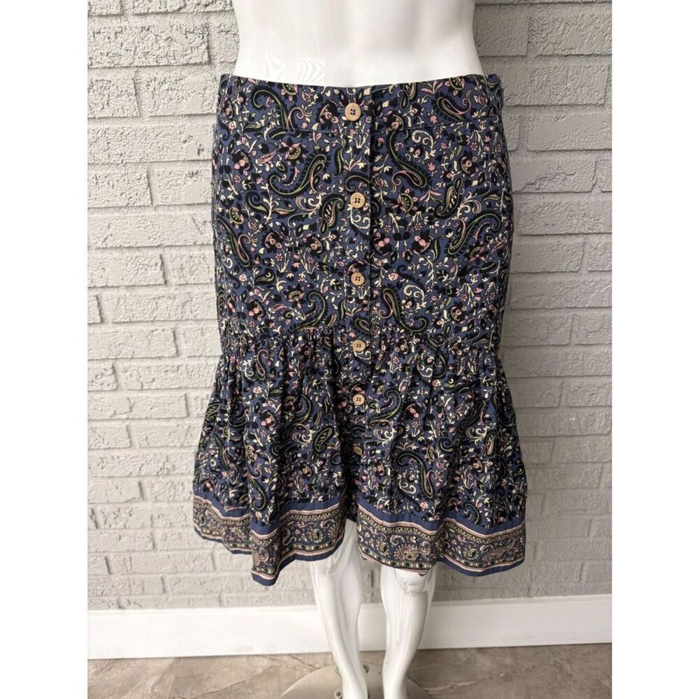 Veronica Beard Women’s Floral Paisley Print Bohemian Hi-Lo Skirt Size 4